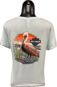 Sea Blue Pelican V-neck
