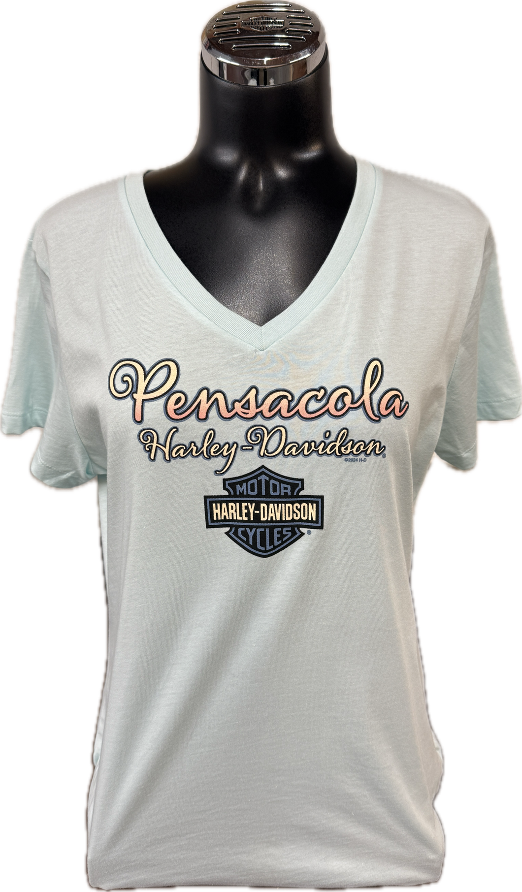 Sea Blue Pelican V-neck