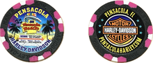 Beach Sign Poker Chip