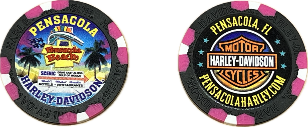 Beach Sign Poker Chip