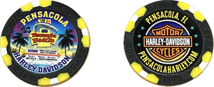 Beach Sign Poker Chip