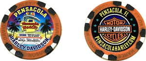 Beach Sign Poker Chip