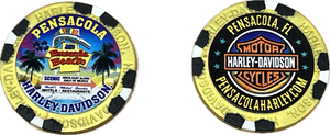 Beach Sign Poker Chip