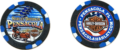 Blue Angel Beach Poker Chip