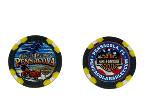 Blue Angel Beach Poker Chip