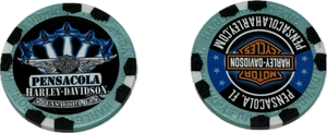 Blue Angel Poker Chip