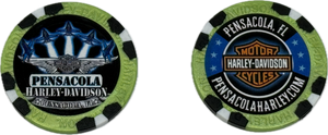 Blue Angel Poker Chip