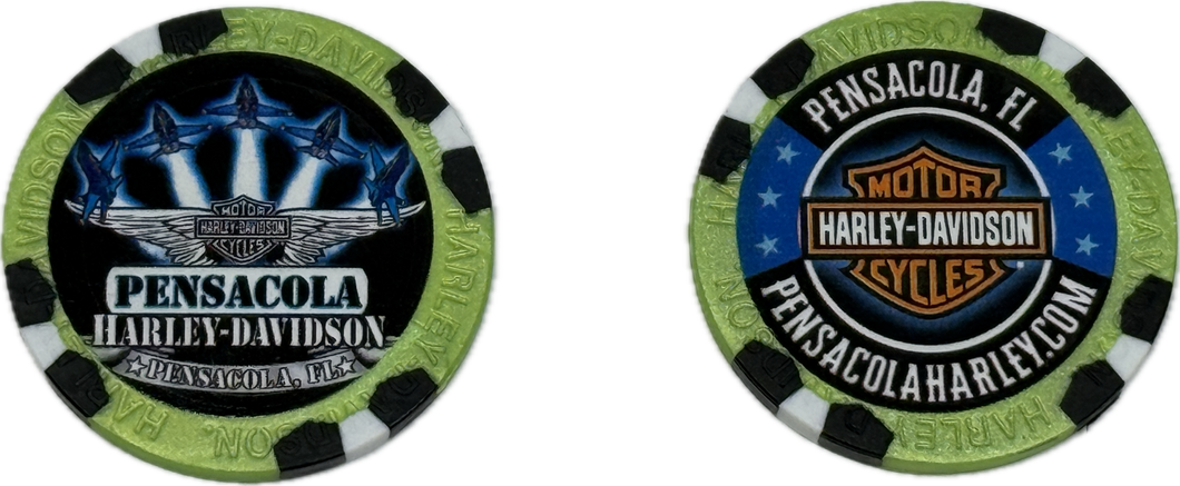 Blue Angel Poker Chip
