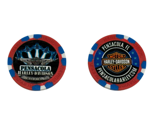 Blue Angel Poker Chip